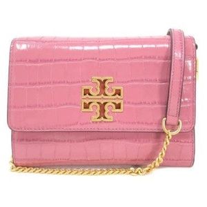 BNWT Tory Burch. "Britten Croc Chain Wallet" purse